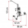 Portabicicletas Fiamma Carry Bike Class Premium para Mercedes Vito / Clase V desde 2014 con Portón Trasero Abatible