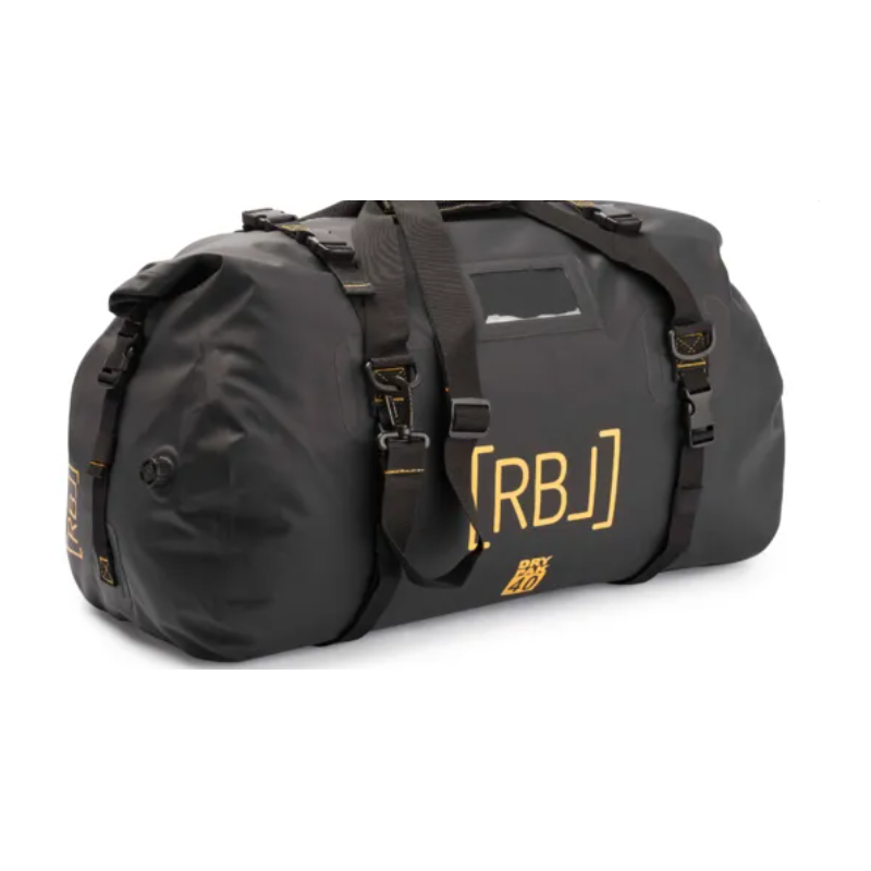 Bolsa de lona para exteriores Rebel / bolsa de fin de semana impermeable con cierre enrollable 40 litros negro