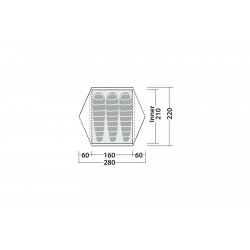 Tienda domo Robens Aster 3 Pro para 3 personas