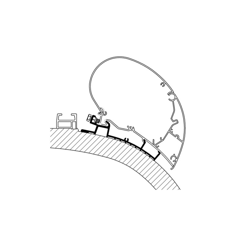 Adaptateur de poulet Thule Chartago pour série 6, 4m