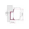 Fiamma Eura Mobil Karmann awning adapter wall mounting