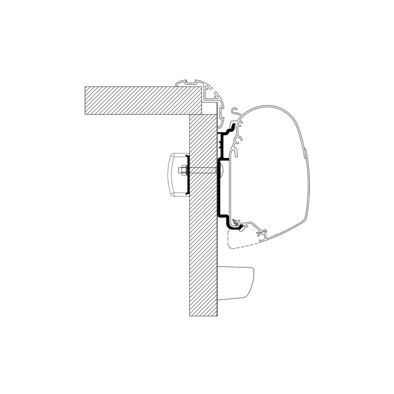 Thule Knaus awning adapter 2017 wall mounting