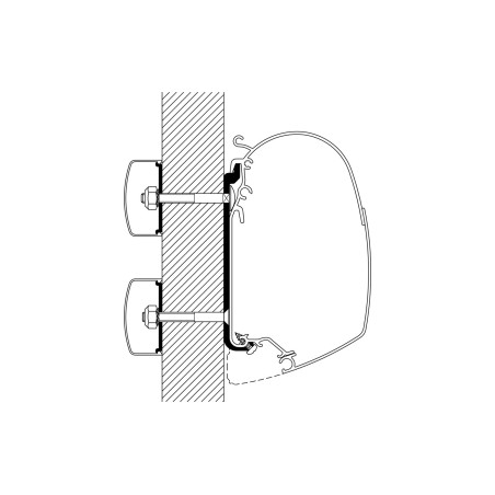 Thule 40 cm Flachadapter für 5er Markise (5er Set)