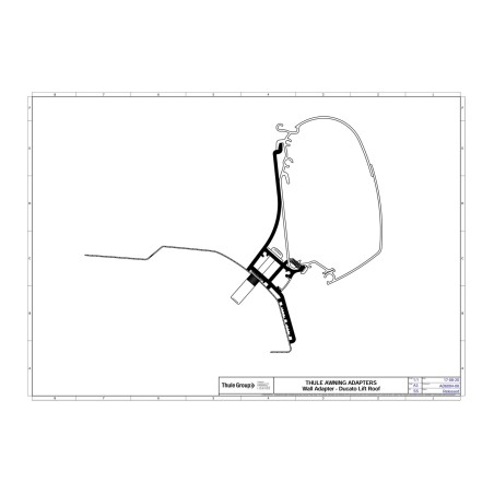 Markisenadapter Thule Omnistor 5200 Fiat Ducato H2 Aufstelldach 3,15 m