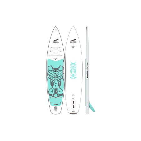 Indiana SUP Touring Lite 11'6 Aufblasbares Stand Up Paddle Board inklusive Paddel und Luftpumpe