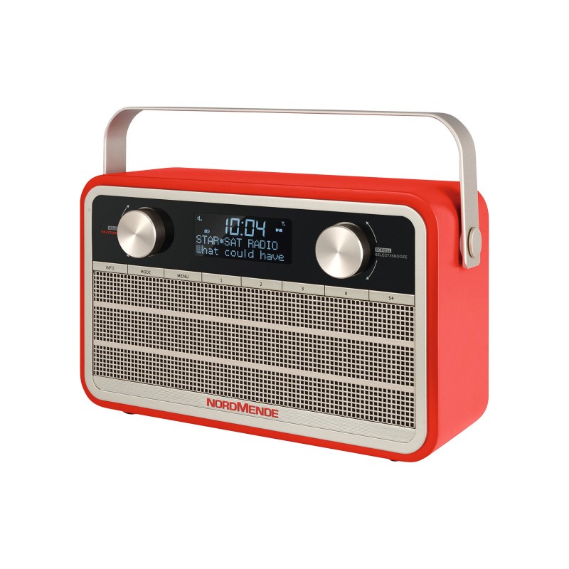 Digital Radio TechniSat Nordmende DAB+ Transit 120 in retro style with 24  hour battery