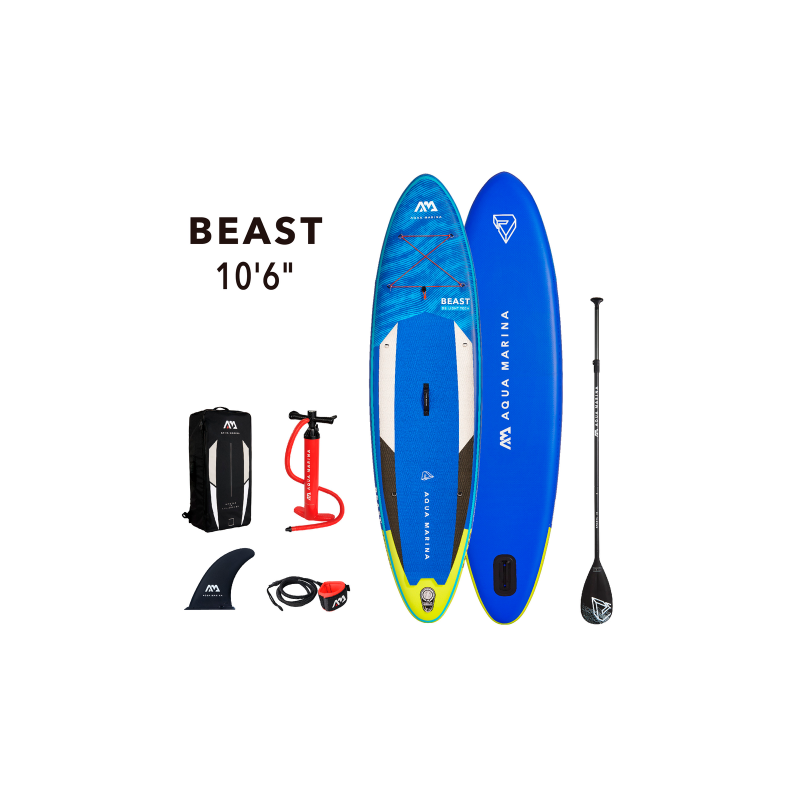 Aqua Marina Beast 2022 Tout autour Advanced Stand Up Paddle Set 6 pièces