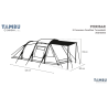 Tambu PoribarCarp tunnel famiglia 5 persone blu navy