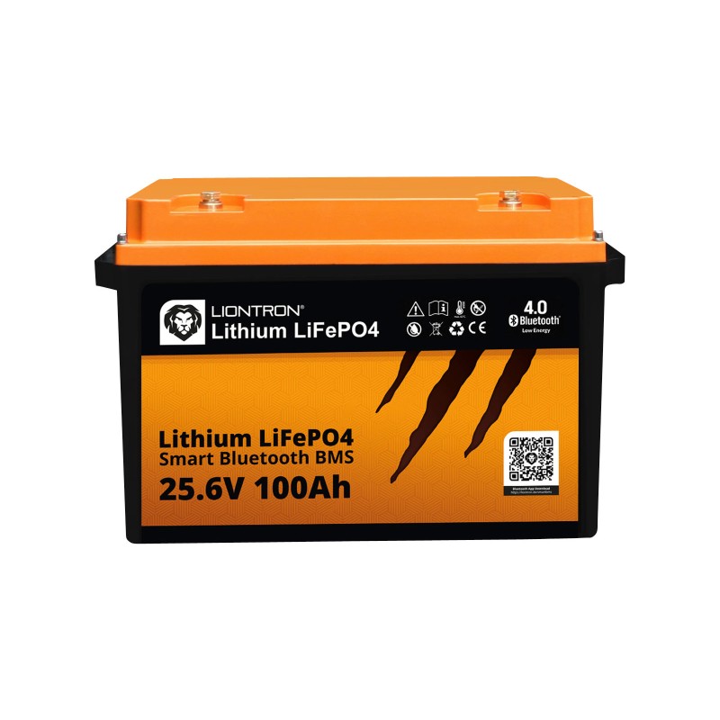 Liontron LiFeP04 Smart BMS batteria al litio 25.6 V/100 Ah