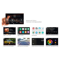 Système d'information et divertissement Xzent X-227 DAB + Apple CarPlay