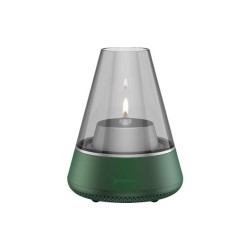 Lampada a olio Kooduu Nordic Light Pro con altoparlante in argento Bluetooth