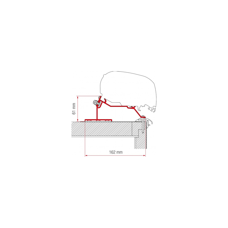 Fiamma Caravan Adapter Width 400 CM suitable for F80 F65