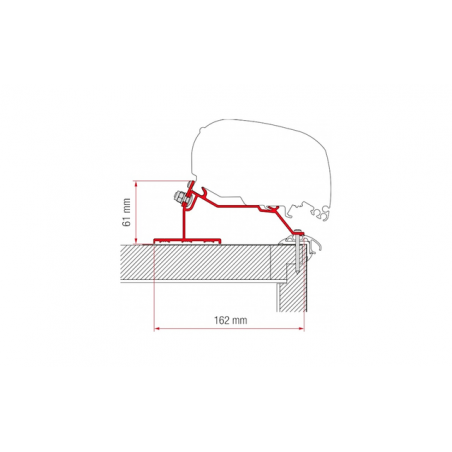 Fiamma Caravan Adapter Width 400 CM suitable for F80 F65