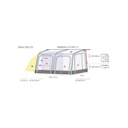 Toldo for motorhome Westfield Vega 375